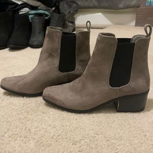 Gray Ankle Booties